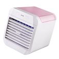 Shipenophy Climatiseurs portatifs Climatiseur Portable Mini ventilateur de refroidissement electromenager ventilateur Bleu Rose