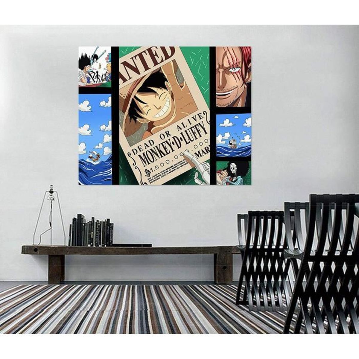 3d One Piece 1 Japan Anime Fond D Ecran Mur Peintures Murales Amovible Peinture Murale Auto Adhesif Papier Peint Cdiscount Bricolage