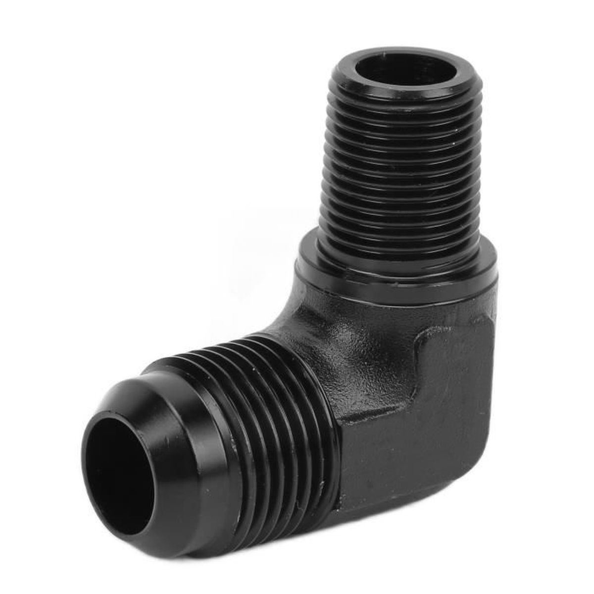 X AUTOHAUX Adaptateur AN10 Mâle Vers M14x1.5 Métrique – Raccord Union Flare Droit Noir Anodisé Pour Système Carburant/Huile