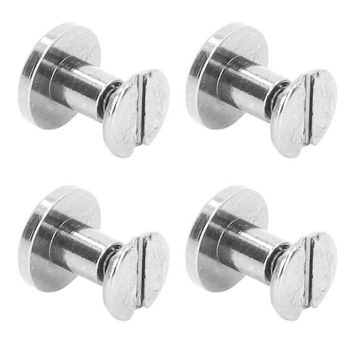 Vis à Vis Uxcell M6x12mm Acier Carbone Noir Pour Reliure Cuir - Lot De 10