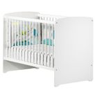 BABY PRICE Lit bébé - 120 x 60 cm - Babyprice Basic - En bois blanc