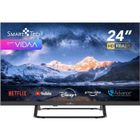 Smart Tech TV LED HD 24' (60 cm) 24HV02V Smart TV VIDAA - Molotov, Netflix, Prime Video, Disney+, Youtube, Plex - 3xHDMI - 2xUSB