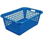 ALUMINIUM ET PLASTIQUE Corbeille à linge - 60 L - bleu