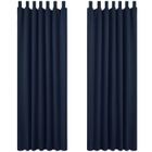 Deconovo Lot de 2 Rideaux à Pattes Rideau Occultant Thermique Anti Froids Isolation Rideaux Chambre Adulte 140x290cm Bleu Marine