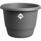 ELHO GIVE ROOM TO NATURE ELHO Pot de fleurs Amiga Rond 25 - Noir - Ø 24.5 x H 18 cm - Extérieur - 100% recyclé