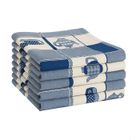 KID PARADISE Torchons de cuisine - Torchon - Lot de 5 - 100% Coton - Bleu - 47 cm x 65 cm