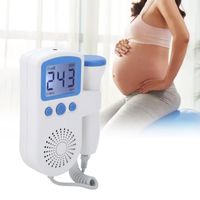 Détecteur de rythme cardiaque fœtal ATYHAO - Surveillance du battement de coeur de bébé - Blanc