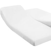 Drap Housse pour lit articulé - Made in France - Blanc - 160 x 200 cm - 100% coton - 57 fils