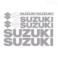 10 stickers SUZUKI – GRIS CLAIR – sticker GSR GSXR SV GSXS Bandit - SUZ400
