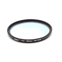 vhbw Filtre UV universel compatible avec les objectifs d'appareil photo de filetage 58mm - Filtre de protection UV, noir