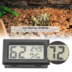 MESURE THERMIQUE Moniteur de température d'humidité d'hygromètre avec thermomètre LCD intégré mini 90465