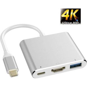Cordon AV pour Le Partage d/’/écran Professionnel T/él/éphone 4K HDTV pour Ordinateur Portable /à la t/él/évision Hete-supply C/âble Adaptateur USB 3.1 de Type C /à HDMI