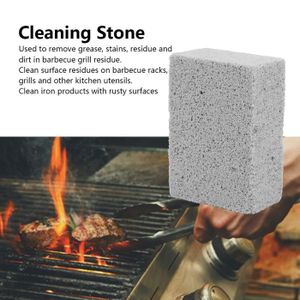 3pcs Clean Stone pour barbecue Brique Grill Nettoyage Grill Grille