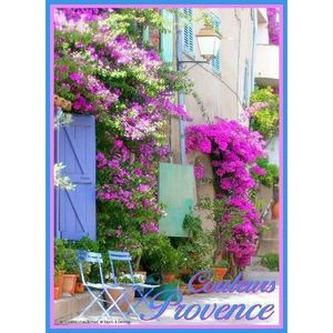 PLAQUE METAL 40X30cm AMBIANCE COULEURS DE PROVENCE