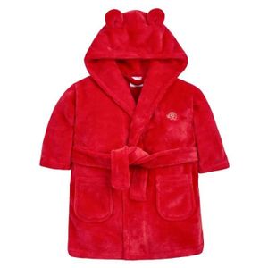 PEIGNOIR Robe de chambre bébé Noël peignoir polaire rouge garçon fille 12-18 mois