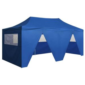 TONNELLE - BARNUM FASHTROOM Tente de réception pliable avec 4 parois 3x6 m Acier Bleu 111607