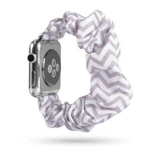 BRACELET MONTRE CONNEC. Bracelet Connecteur en Tissu pour Apple Watch Series 5 4 40mm/Série 3 2 1 38mm - Style E par LEMONDA