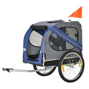 REMORQUE VÉLO PawHut Remorque vélo pour chien animaux pliable 8 