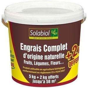 ENGRAIS Engrais complet SOLABIOL - 5 + 2kg offert /nc