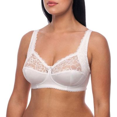 Soutien-Gorge Minimiseur à Armature Lemorosy - Bonnets Pleins En Dentelle - Grandes Tailles C à F - Confort Et Soutien