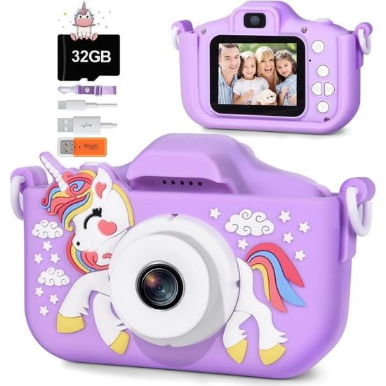 Appareil Photo Numérique Compact 1080P, Appareil Photo Enfant Hd 44Mp