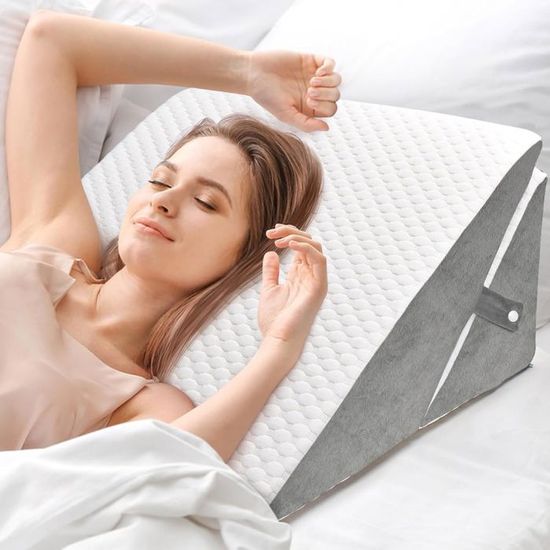 Oreiller Mémoire De Forme Ergonomique Contre L’apnée Du Sommeil Et Le Ronflement - Confort Et Soutien Optimal Pour Bien Dormir