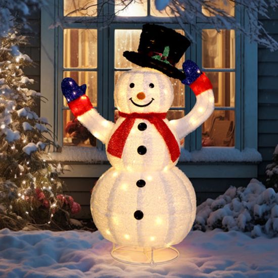 Décoration de Noël extérieure ,Bonhomme de Neige électrique avec 120