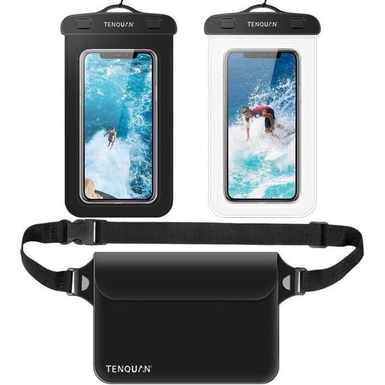 Sac étanche Pour Téléphone Moto – Pochette Transparente Pour Guidon, Compatible écran Tactile, 2 Pièces