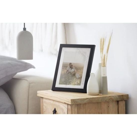 Lawrence Frames Shadow Box - Cornice in polistirolo, colore grigio naturale, 12,7 x 12,7 cm