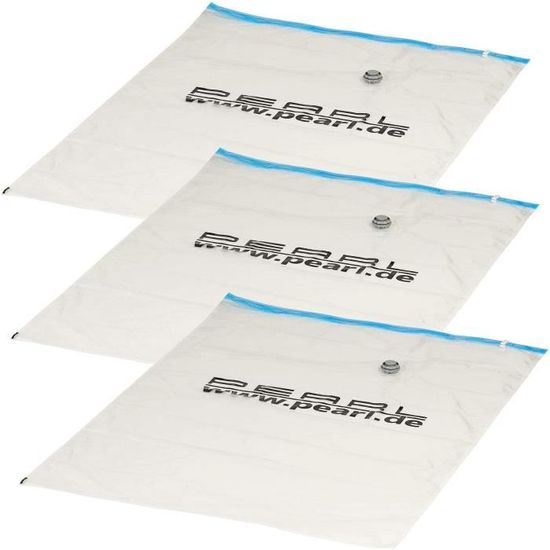 PEARL sac d'aspirateur: Lot de 3 sachets sous vide, pour la compression ...