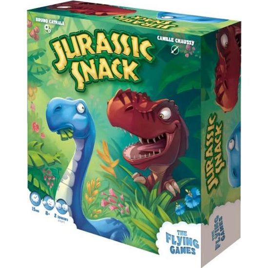 Jeu de société - Jurassic Snack - Mixte - Vert - 30 min - 7 ans - Multicolore - Enfant - Extérieur