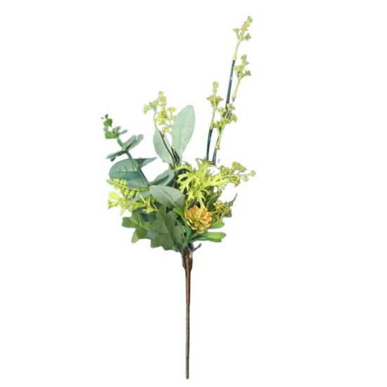 1pc branche artificielle fausse fleur plante verte fête de mariage jardin décor à la maison D166