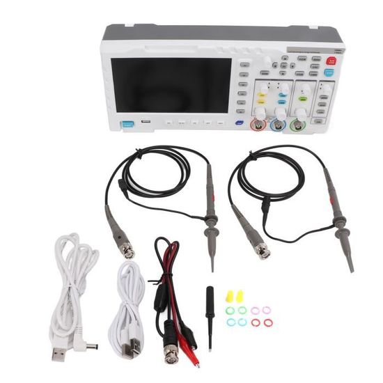BSIDE Oscilloscope Numérique Portable 2 Canaux 50MHz - Écran Tactile 3.98" Générateur Signal