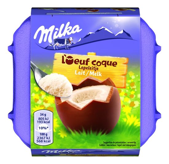 Milka oeufs en chocolat