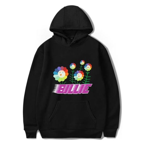 Billie Eilish Hit Me Hard and Soft Sweat à capuche négatif, Noir/blanc Billie Eilish Hit Me Hard and Soft Sweat à capuche négatif, Noir/blanc