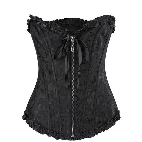 Corset D'entraînement Femme En Coton Avec 24 Baleines Acier - Laçage Latéral, Pour Silhouette Sablier, Posture