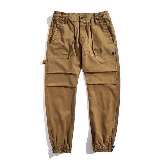 Pantalon Cargo Garçon 8 à 15 Ans - Style Streetwear Avec Poches Multiples - Taille élastique Et Bas Ajustable - Idéal Pour Le Sport Et Le Quotidien Décontracté