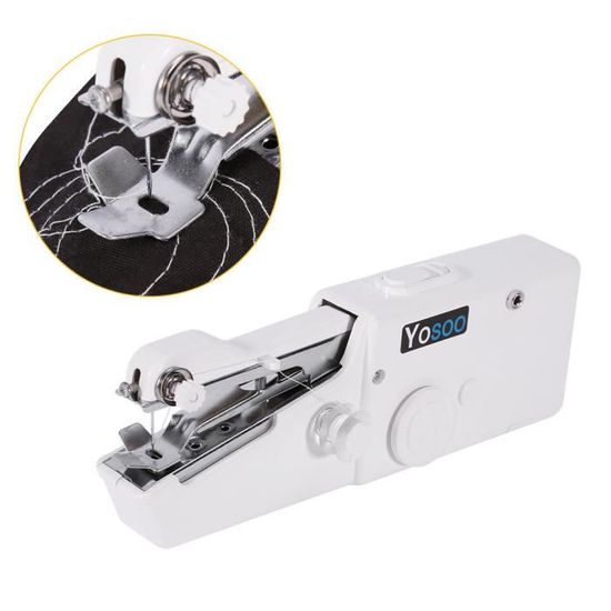 Mini Electrique machine à coudre à main Outil Portable Loisir Bricolage Coudre pour les mini-vêtements