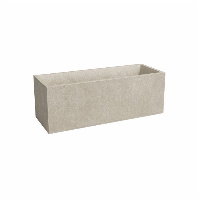 Jardinière SYDNEY - Plastique - Crème - Rectangulaire - 99.5x39.5x43 cm - 98 L - ARTEVASI