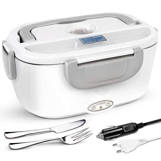 VINATO Lunch Box Chauffante Électrique 1.5L, Gamelle Chauffante 60W