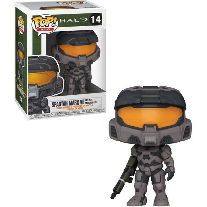 Figurine Funko Pop! Halo : Spartan Mark VII w/ VK78 Commando Riffle - Noir