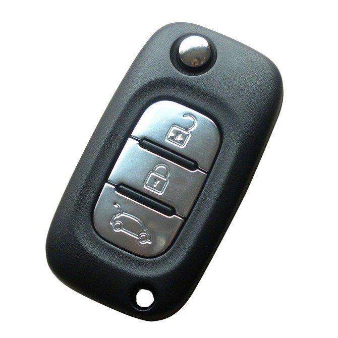 clé pliante coque RENAULT MASTER TRAFIC KANGOO CLIO Funkclé 3 boutons