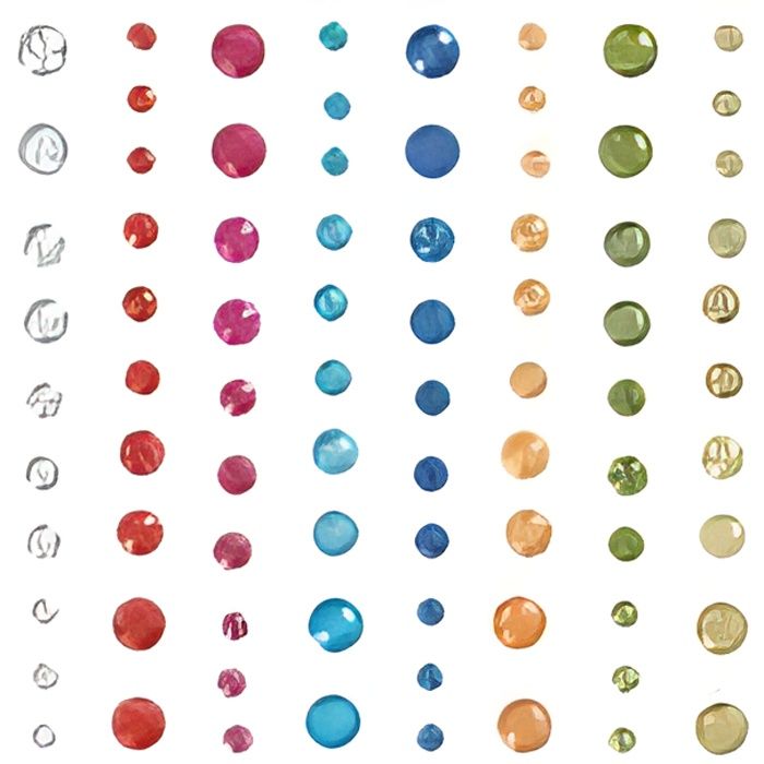 Strass autocollants - perles à coller