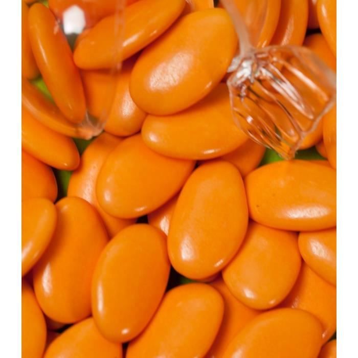 Dragées chocolat Orange 70% cacao 1 kg