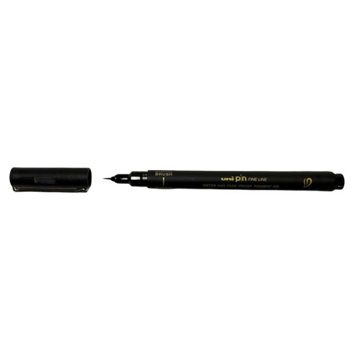 Feutre Uni Pin pointe extra fine pinceau brush noir EFBR50 Uni Ball