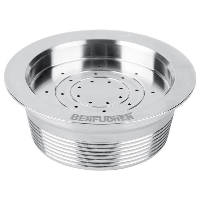 Capsule de café réutilisable rechargeable d 'acier inoxydable avec la cuillère compatible pour pour LAVAZZA MIO