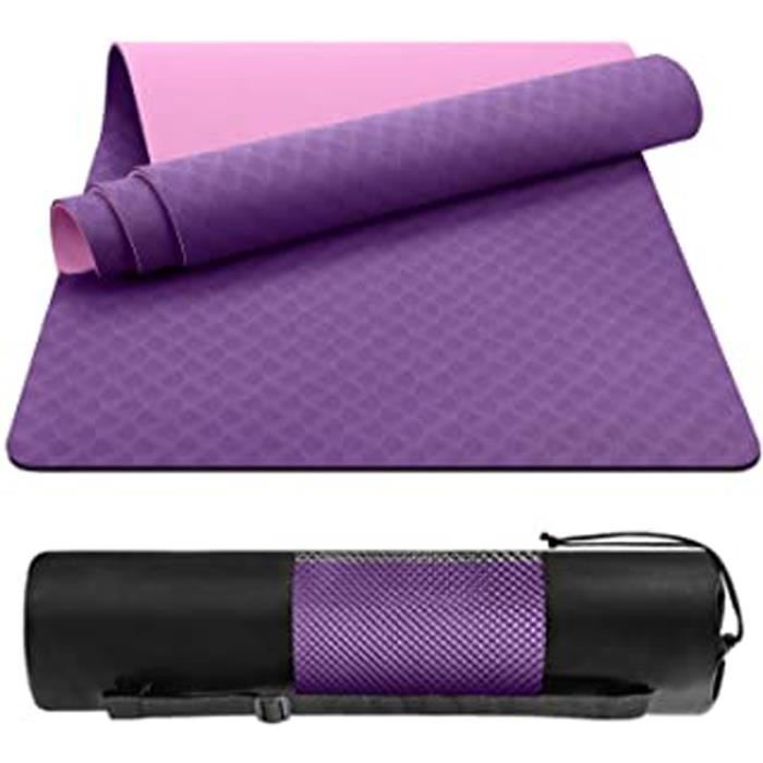 Tapis De Yoga Mat En Tpe Matériaux Tapis De Sport Sol Antiderapant Ecologique Avec Sac De Transport Pour Fitness Pilates Gym