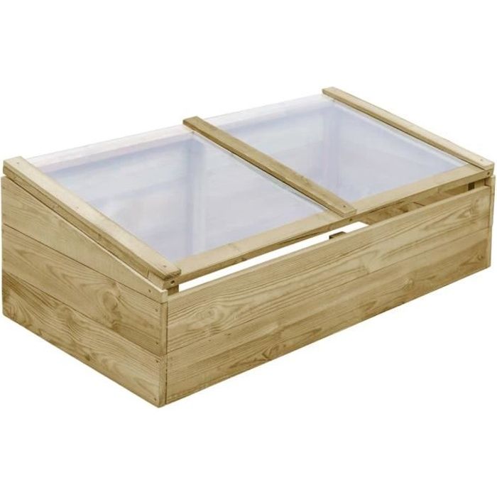 Luxueux Magnifique--Serre de jardin - Tunnel serre de jardin SERRE DE JARDINAGE Balcon Terrasse -Bois de pin imprégné 100x50x35 cm