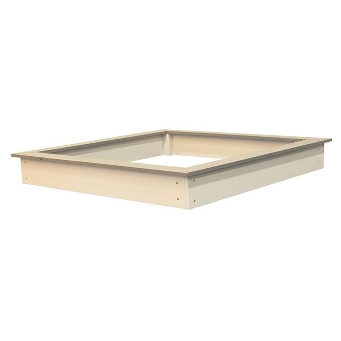 Sunny Bac à sable en bois 127 x 127 cm Marron et blanc C052.001.00