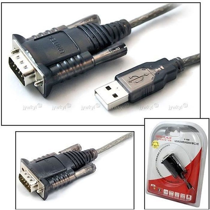 Adaptateur USB vers Prise Série RS-232 DB9 Câble Convertisseur 131